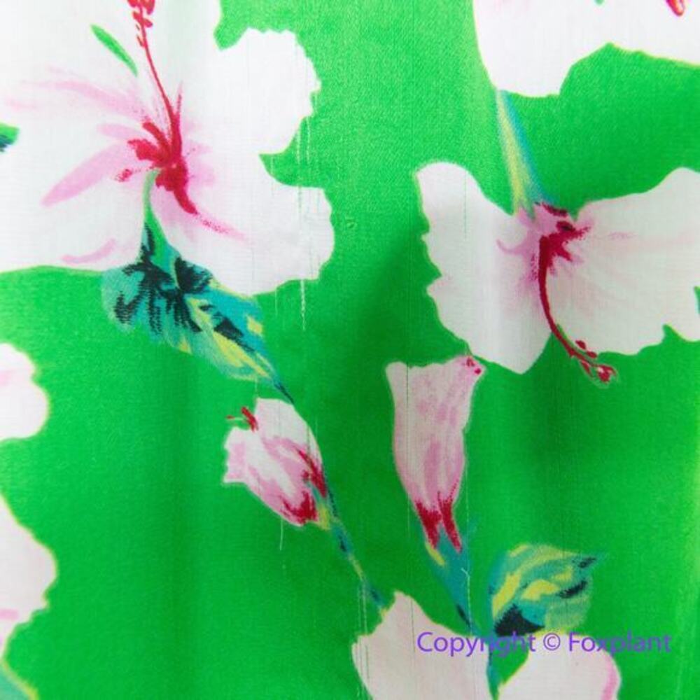 New! *Flawed" White House Black Market Floral Satin Fit & Flare Dress, size 2 - Picture 15 of 16